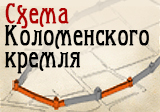 Схема Коломенского Кремля